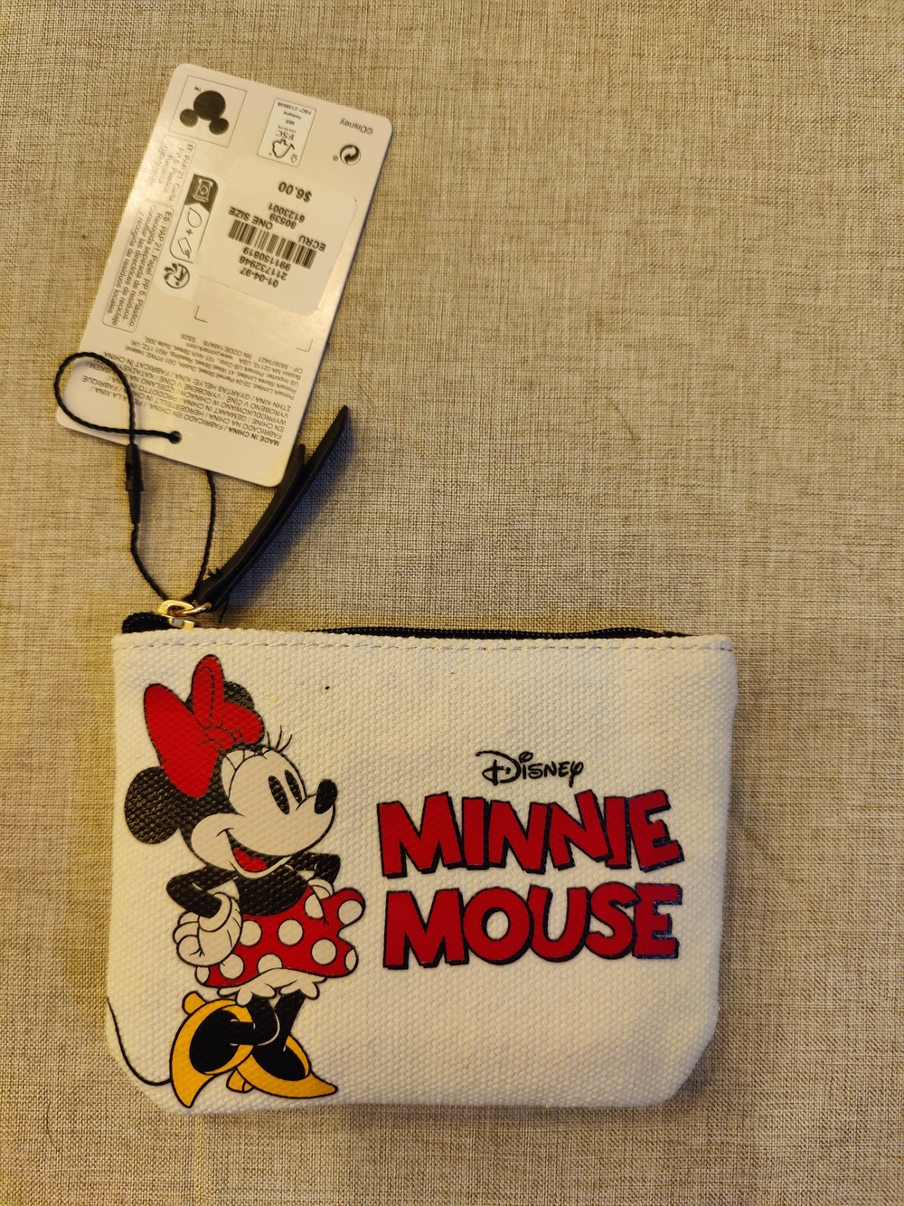 Disney Minnie Mouse Red & White Coin Pouch